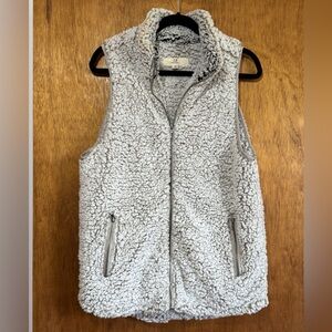 Thread & Supply Soft Gray Sherpa Vest